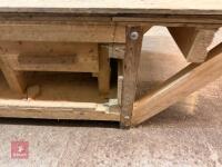 4M X 1.25M WOODEN WORKBENCH - 25