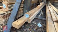 6 MIXED REDWOOD TIMBER RAILS