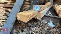 6 MIXED REDWOOD TIMBER RAILS - 2