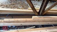 6 MIXED REDWOOD TIMBER RAILS - 5