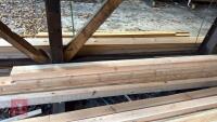 6 MIXED REDWOOD TIMBER RAILS - 6