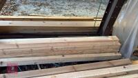 6 MIXED REDWOOD TIMBER RAILS - 7