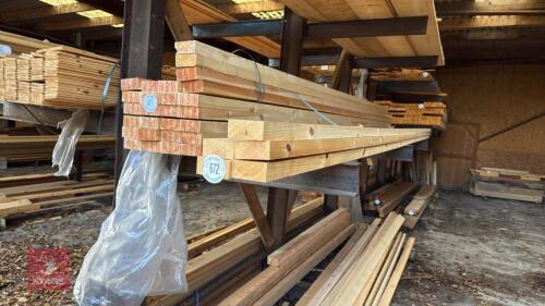 5 X 5.4M REDWOOD RAILS