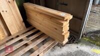 12 X 1.2M REDWOOD TIMBER PLANKS - 2