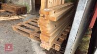 12 X 1.2M REDWOOD TIMBER PLANKS - 4