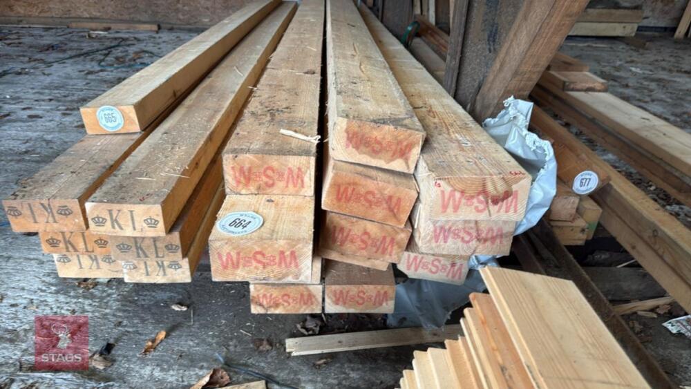 14 X 4.8M UNSORTED SAWN REDWOOD