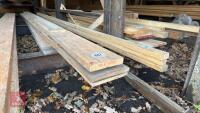 3 X 5.4M PLANKS OF SOFTWOOD TIMBER - 2