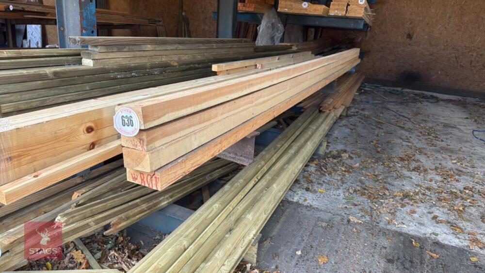 4 X 4.8M TIMBER RAILS