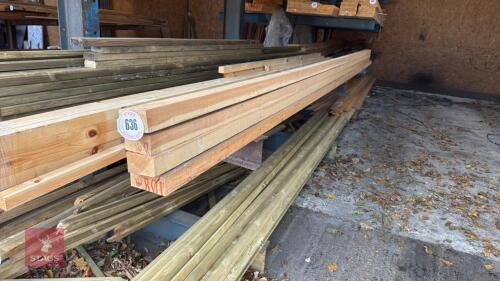4 X 4.8M TIMBER RAILS