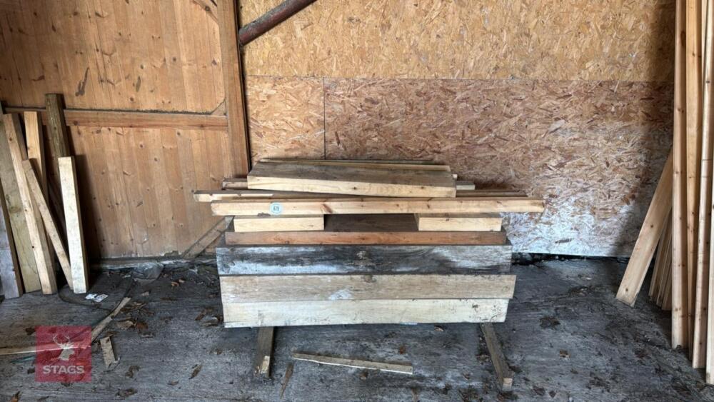 STACK OF VARYING PLANKS & POSTS