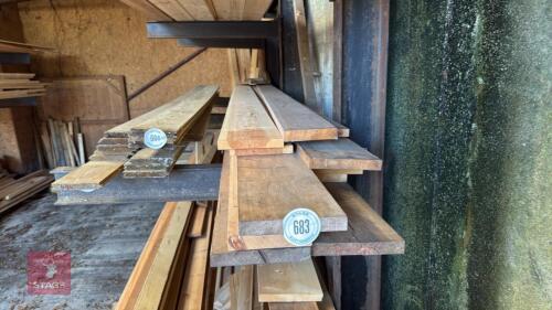 13 MIXED REDWOOD TIMBER PLANKS