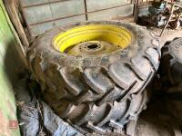 SET FRONT AND REAR TRACTOR TYRES - 8