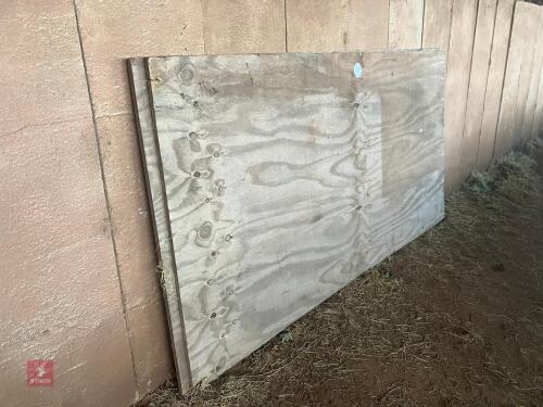 2 SHEETS OF 8' X 4' PLYBOARD