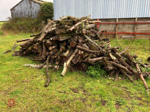 PILE OF HARDWOOD FIREWOOD