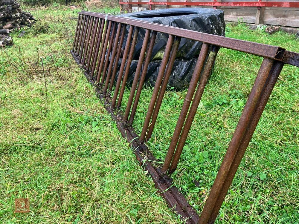 2 X 16' METAL CATTLE FEED BARRIERS