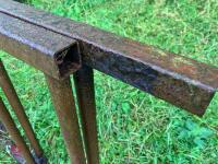 2 X 16' METAL CATTLE FEED BARRIERS - 2