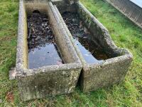 2 CONCRETE WATER TROUGHS - 11