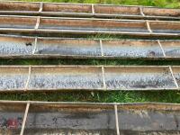 5 X 9' GALVANISED GROUND FEED TROUGHS - 2