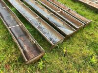 5 X 9' GALVANISED GROUND FEED TROUGHS - 7