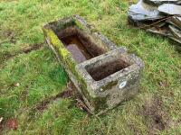 CONCRETE 4' SINGLE WATER TROUGH - 2