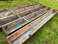 5 X 9' GALVANISED GROUND FEED TROUGHS - 4