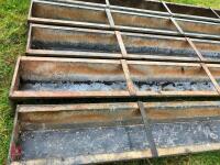 5 X 9' GALVANISED GROUND FEED TROUGHS - 3