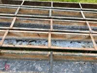 5 X 9' GALVANISED GROUND FEED TROUGHS - 5