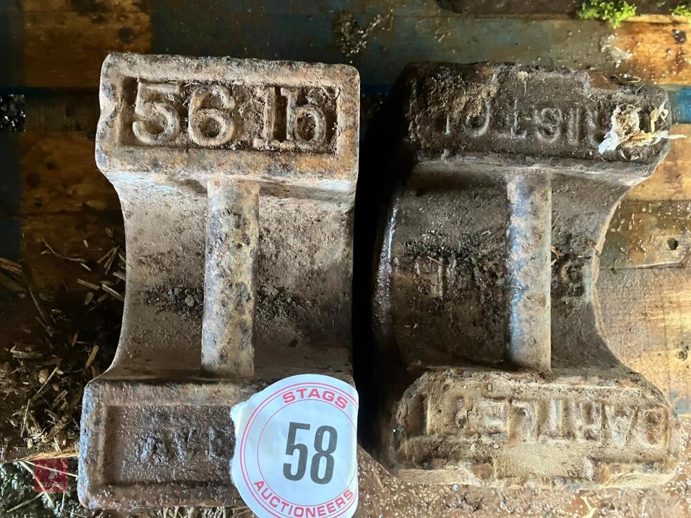 2 56LB WEIGHTS