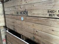 6 WOODEN 1 TON SWEDE/POTATO BOXES - 2