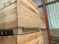 6 WOODEN 1 TON SWEDE/POTATO BOXES - 4