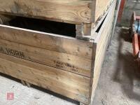 6 WOODEN 1 TON SWEDE/POTATO BOXES - 5