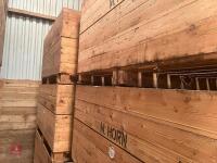 6 WOODEN 1 TON SWEDE/POTATO BOXES