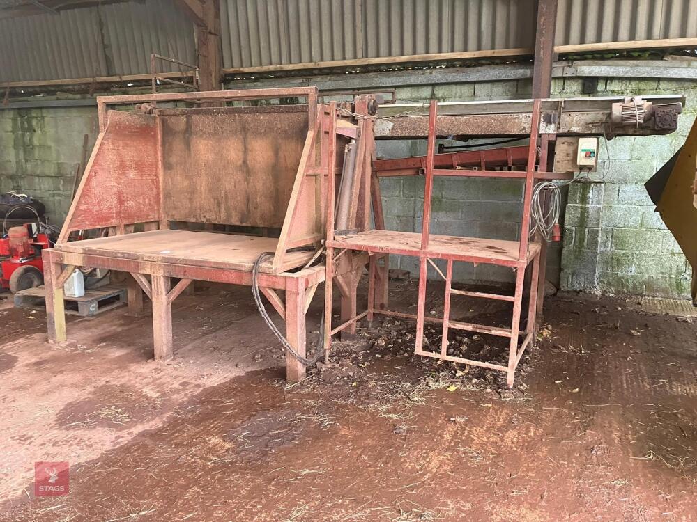 BOX TIPPER AND 15' CONVEYOR