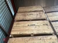 6 WOODEN 1 TON SWEDE/POTATO BOXES - 2