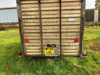 IFOR WILLIAMS TWIN AXLE LIVESTOCK TRAILER - 38