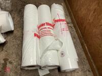 3 ROLLS OF 6' SPAN PLASTIC SHEETING