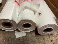3 ROLLS OF 6' SPAN PLASTIC SHEETING - 2