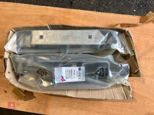 2 ADJUSTABLE FIELD GATE HINGE SET