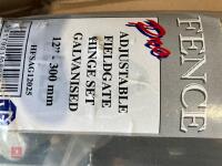 ADJUSTABLE FIELD GATE HINGE SET - 2
