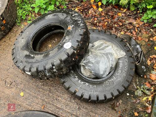 2 X 8.25-15 FORKLIFT TYRES