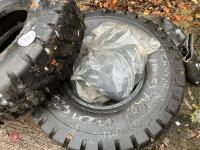 2 X 8.25-15 FORKLIFT TYRES - 5