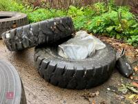 2 X 8.25-15 FORKLIFT TYRES - 8