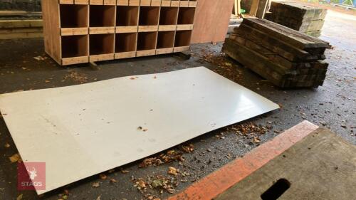 3 SHEETS OF WHITE PARLOUR BOARDS