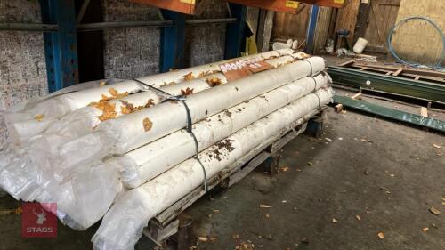 ROLL OF HD WHITE PLASTIC COATED FABRIC
