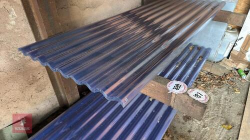 6 X 6' CORRUGATED CLEAR SHEETS