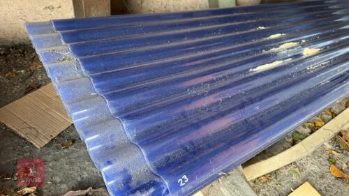 3 X 10' CORRUGATED CLEAR SHEETS