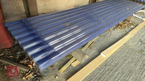 5 X 8' CORRUGATED CLEAR SHEETS