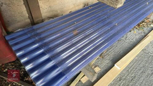 5 X 8' CORRUGATED CLEAR SHEETS