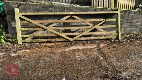 1 X 12' WOODEN GATE