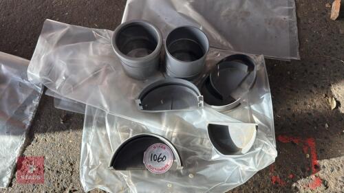 ASSORTED QTY OF GUTTER STOP ENDS, ETC